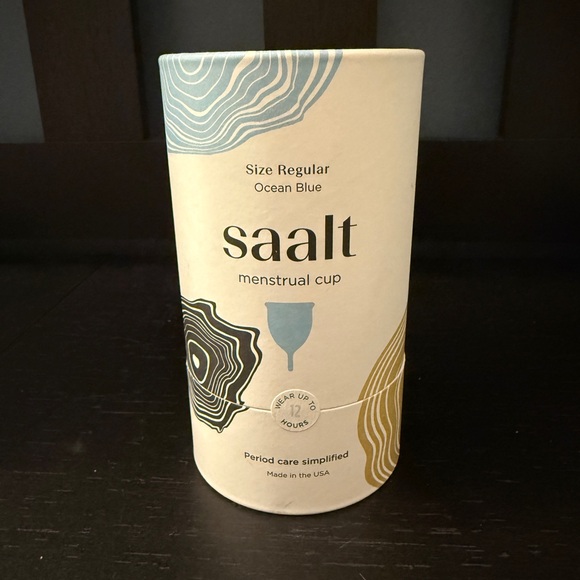 SAALT Menstrual Cup Regular Size Ocean Blue NWT Unopened - Picture 1 of 5